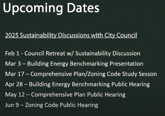 Upcoming dates Lakewood will be implementing more sustainability measures